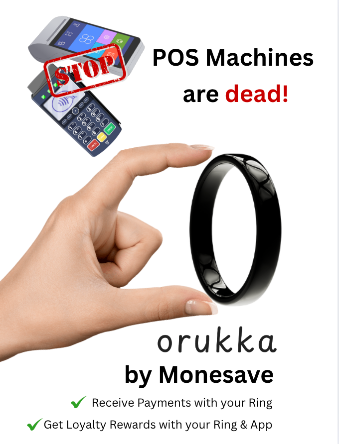 Smart Business Rings | Tap to Receive Payments| Black or White