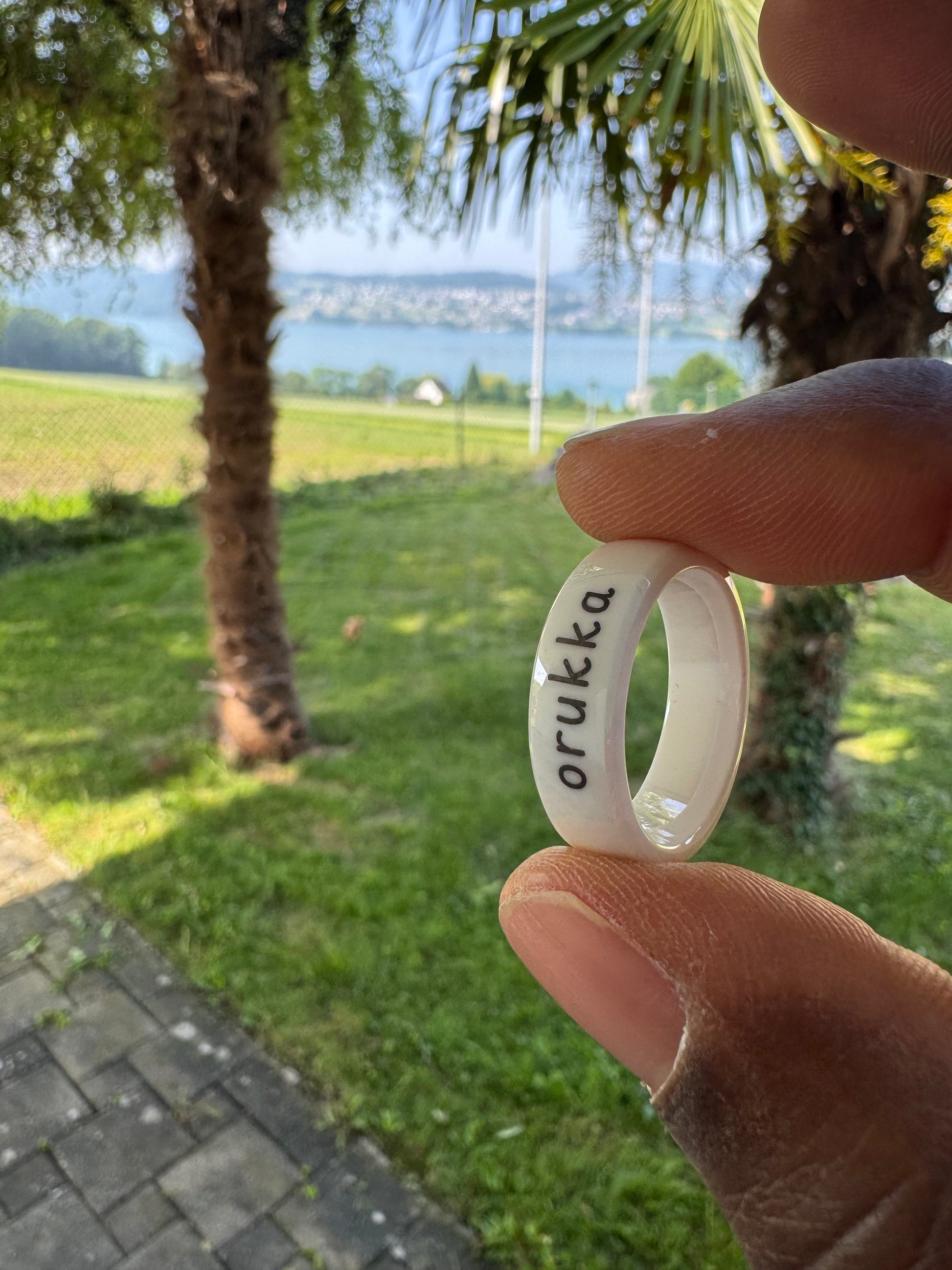 Anillo de pago Mastercard | Anillo inteligente para pagos sin contacto | Toca y listo | Blanco