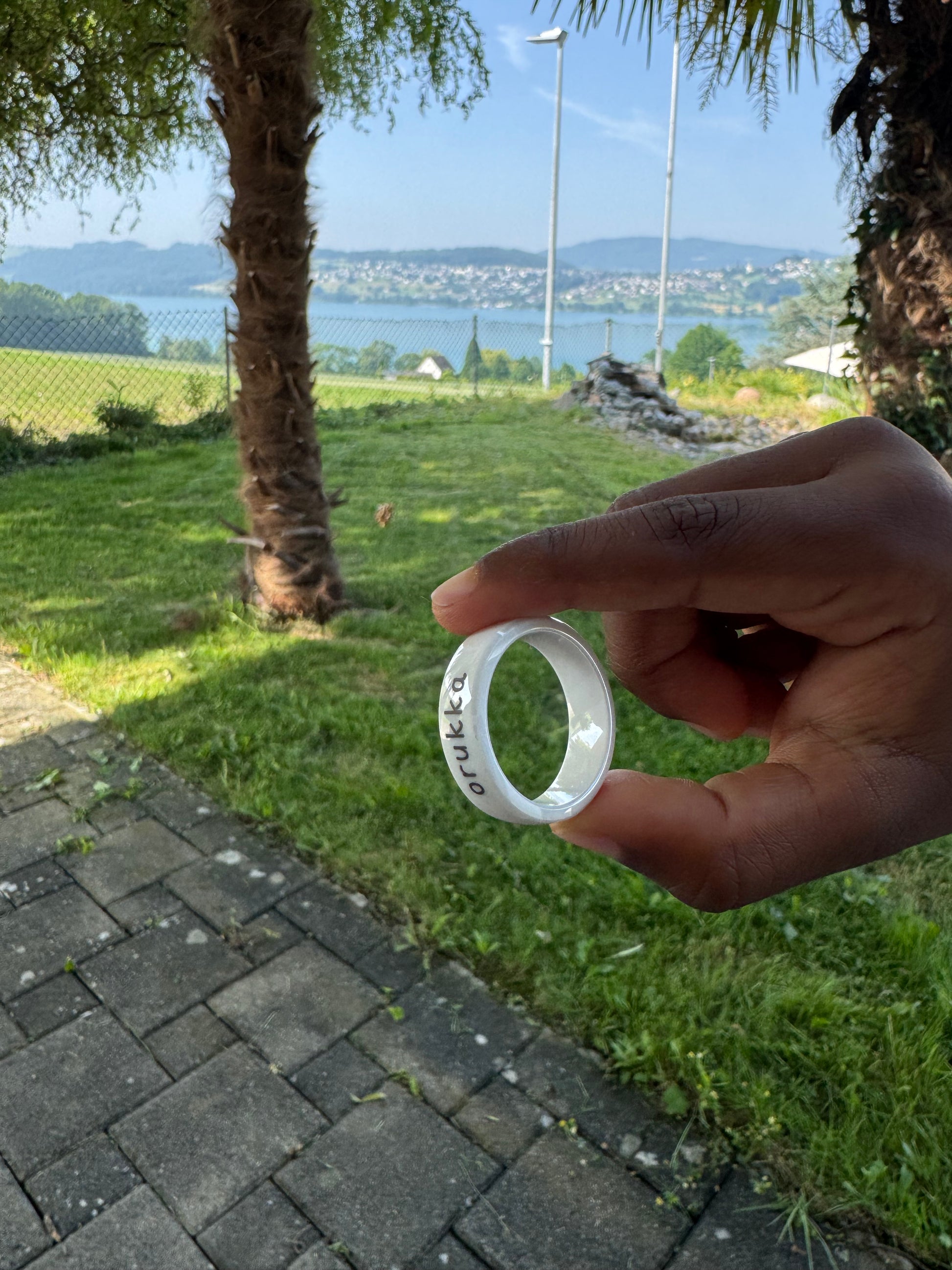 Anillo de pago Mastercard | Anillo inteligente para pagos sin contacto | Toca y listo | Blanco