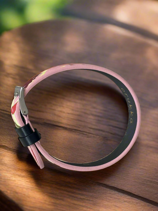 Orukka Celine |Mastercard Payment Bracelet | Floral Leather Design